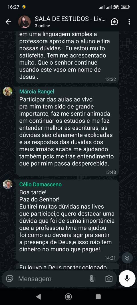 Depoimento 1 aluno(a) Raio-X Teológico
