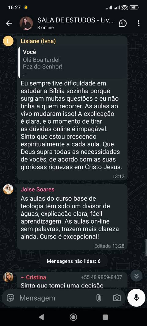Depoimento 5 aluno(a) Raio-X Teológico